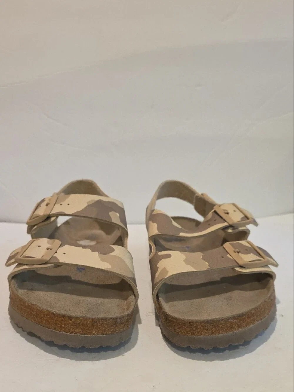 Birkenstock Mens Size 44 M11 285 Made In Germany Arizona Sandal in Beige Camo
